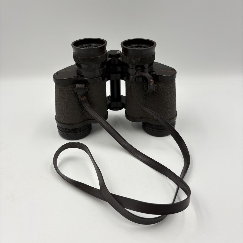 Vintage Focal Comfort-Vue 7x35 Binoculars Wide Angle Coated‎ Optics Japan Black